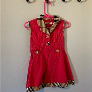 COPY - Small (Girls) Burberry London Red Dress